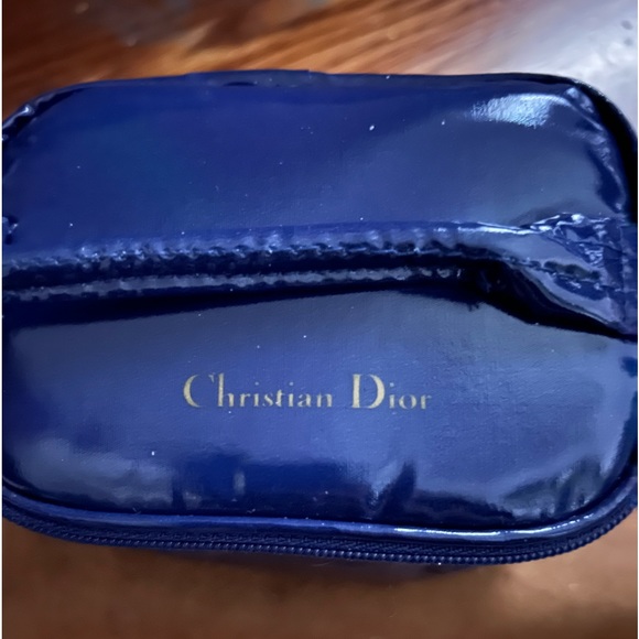 Christian Dior NIB VIP Blue Patent-like Cosmetic Vanity or Pouch - Picture 3 of 16